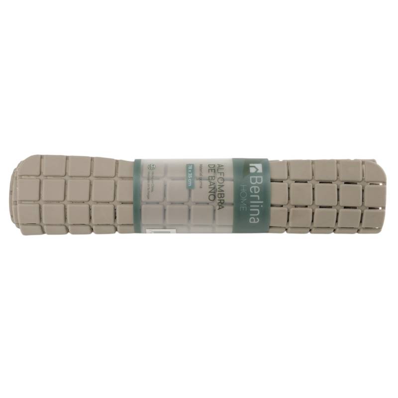 [HA4972B] Alfombra para baño de TPR, con ventosas, BEIGE, Berlina Home