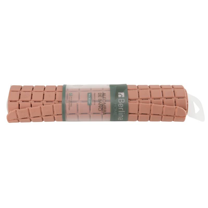 [HA4972D] Alfombra para baño de TPR, con ventosas, SALMÓN Berlina Home