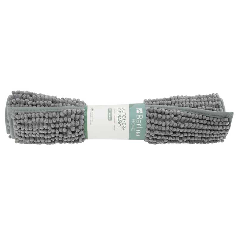 [HA4973A] Alfombra para baño, de chenille, GRIS, Berlina Home