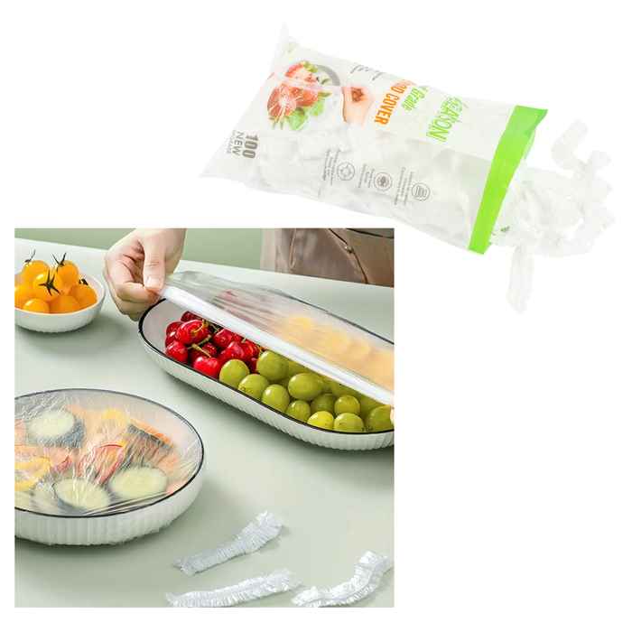 [HA4979] Protector de alimentos de nylon, con elástico, x100 en bolsa