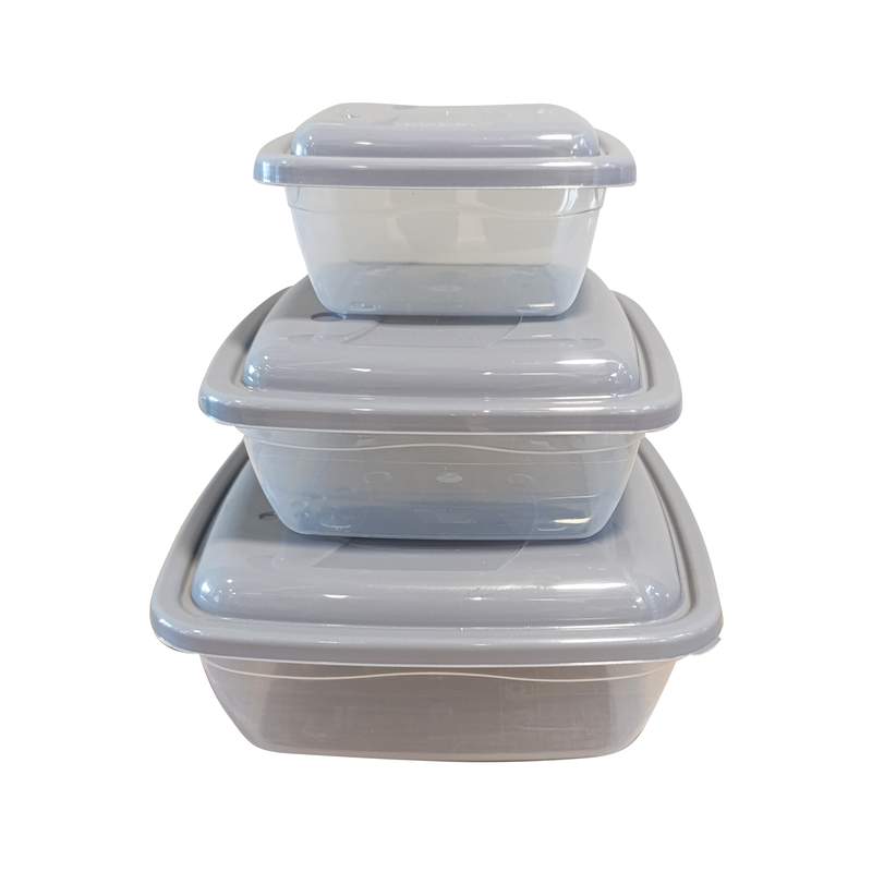 [HA5005] Vianda recipiente de plástico 1.5L, x3 350 a 1500ml, varios colores