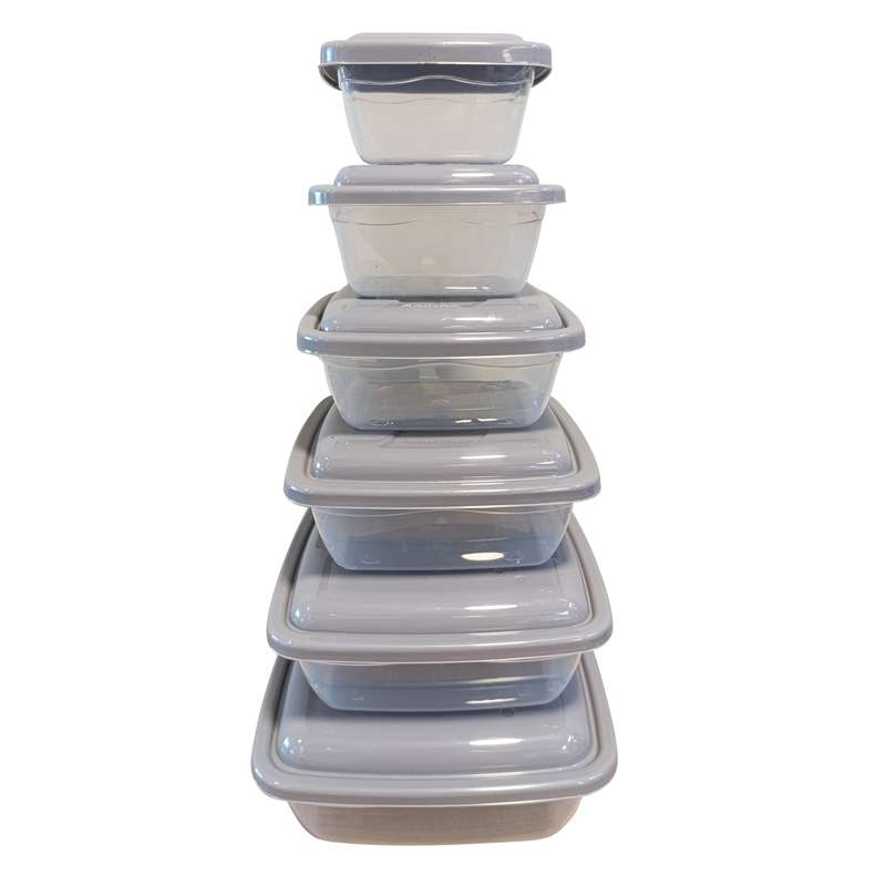 [HA5008] Vianda recipiente de plástico 1.5L, x6 240 a 1500ml, varios colores