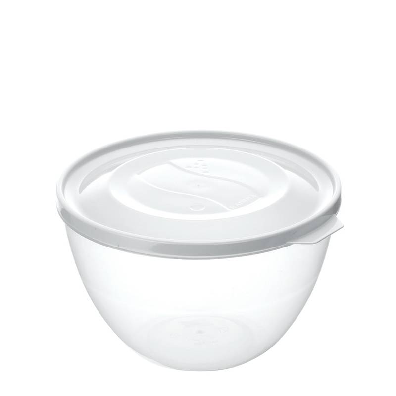 [HA5016] Vianda recipiente de plástico transparente, 1,8L