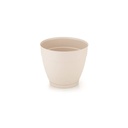 Maceta de plástico con plato anti dengue 1,5L, BEIGE