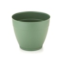 Maceta de plástico con plato anti dengue 7,3L, VERDE