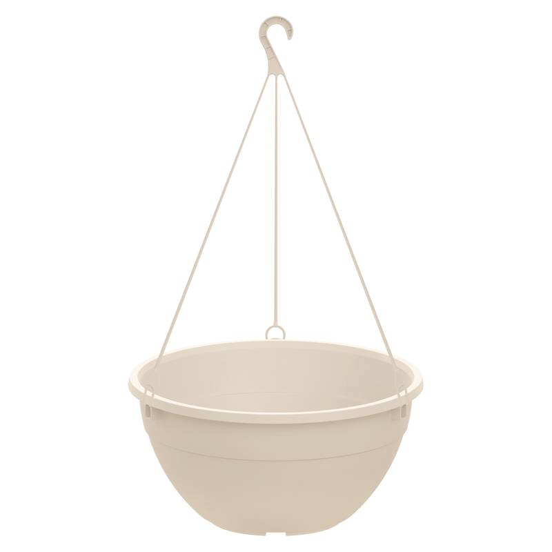 Maceta de plástico colgante 7,5L, BEIGE