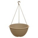 Maceta de plástico colgante 7,5L, MARRÓN