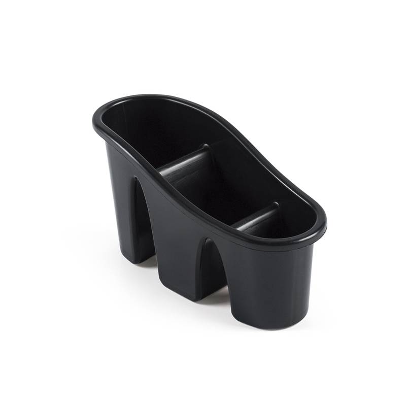 [HA5043] Escurridor de cubiertos, de plástico vertical, NEGRO