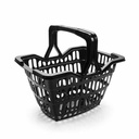 Canasto cesto de plástico, 15L, NEGRO