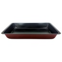 Asadera rectangular de metal antiadherente