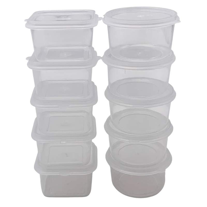 [HA5081] Frasco de plástico con tapa, PACK x10, en bolsa