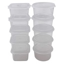 Frasco de plástico con tapa, PACK x10, en bolsa