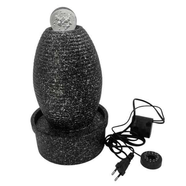[HA5101] Fuente de agua, de resina con esfera, en caja