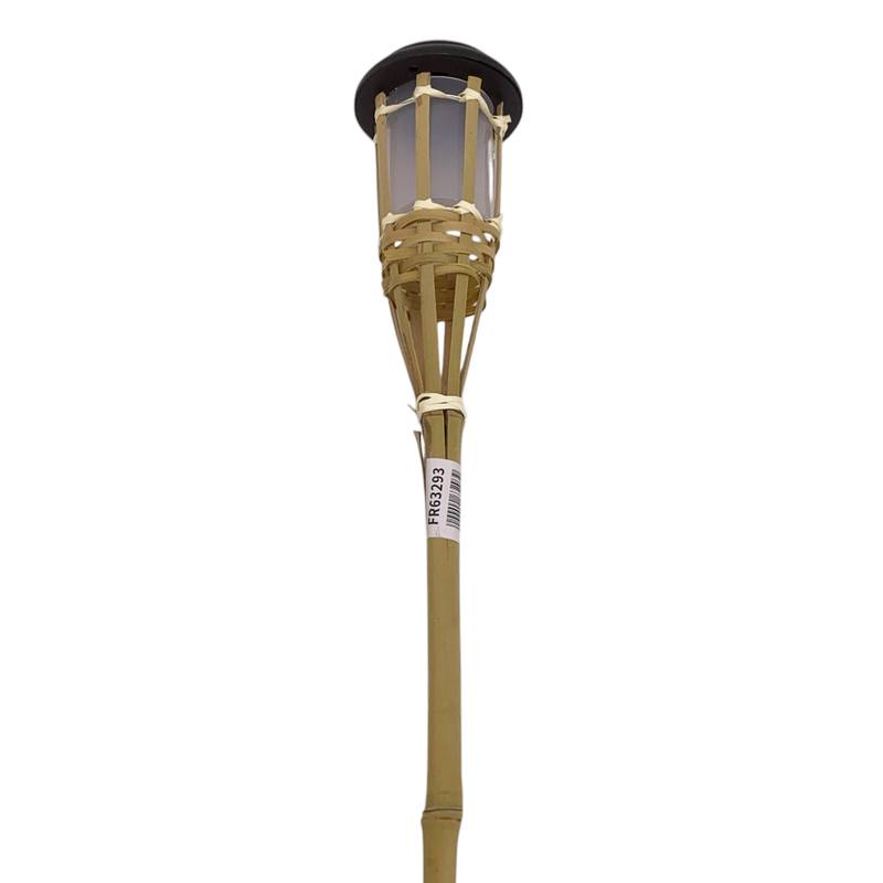 [HA5106] Antorcha de caña, luz con recarga solar, pincho