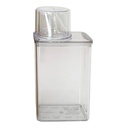 Frasco de acrílico con pico vertedor, 900ml, en caja