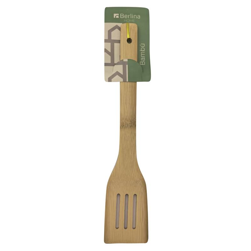 [HA5293] Cuchara de madera Berlina Home, espátula ranurada, en cartón