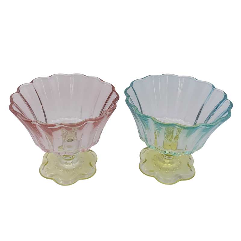 [HA5328] Copa de vidrio para postre, x2, en caja