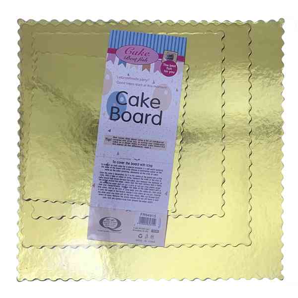 [HA5330] Base para tortas de cartón, 4 tamaños distintos, 2 colores