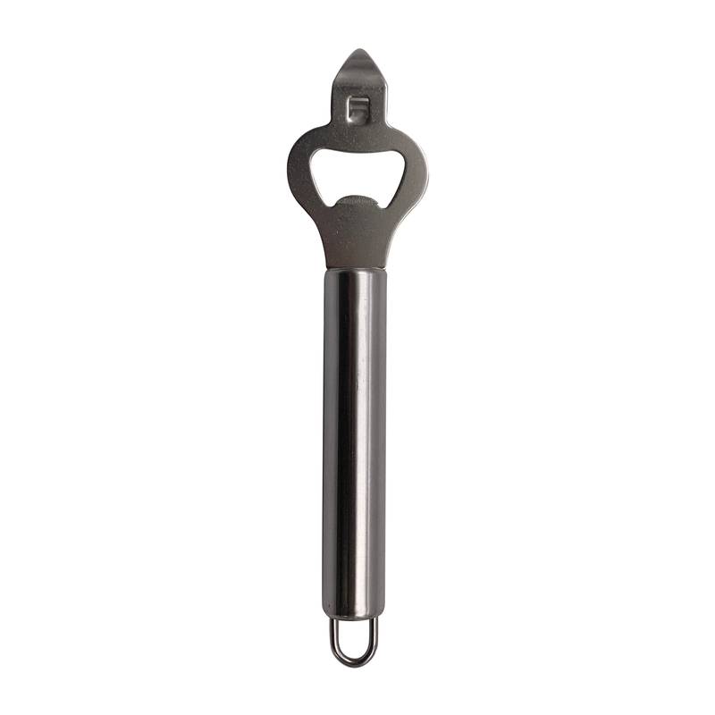 Destapador abrelatas de acero inoxidable, en bolsa