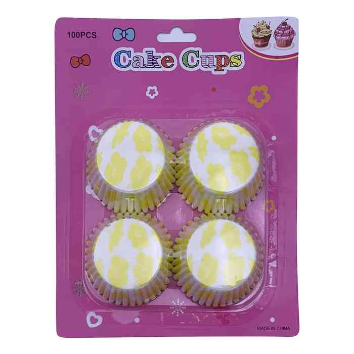 [HA5351] Molde de papel pirotines para cupcakes x100, en blister, varios colores