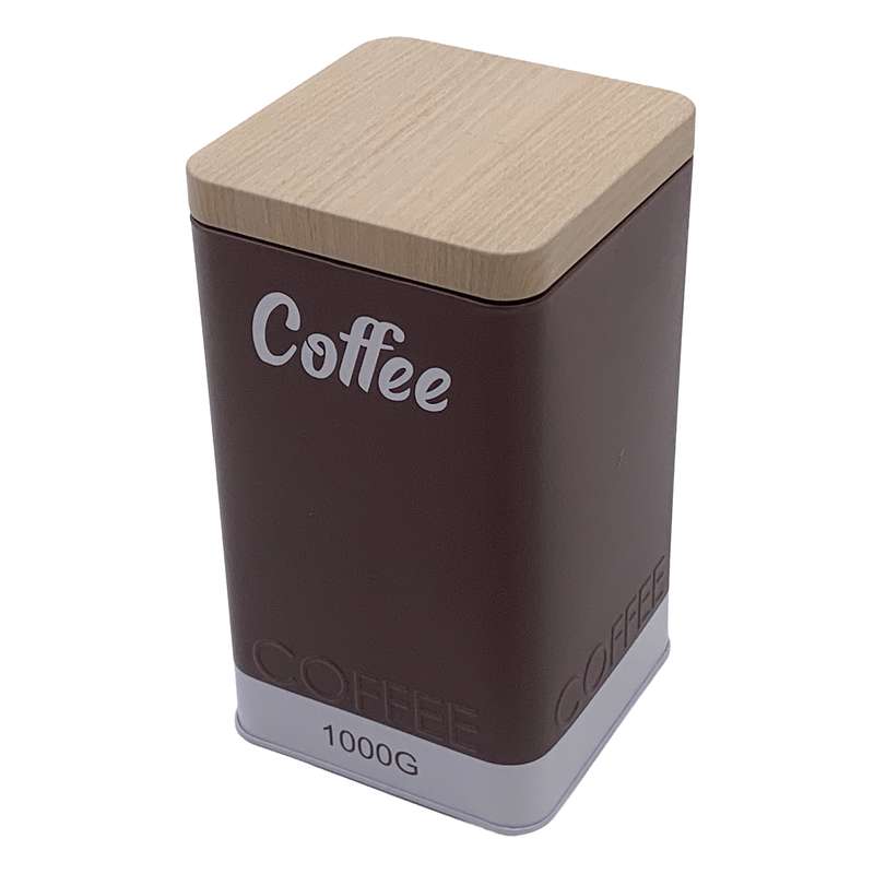 Lata rectangular para cocina, 1kg, varios diseños