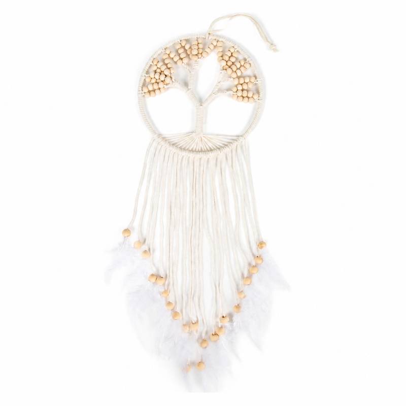 [HA5527] Atrapasueños tejido macramé, con cuentas