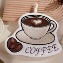 Manopla para cocina, de algodón y microfibra, varios diseños de café