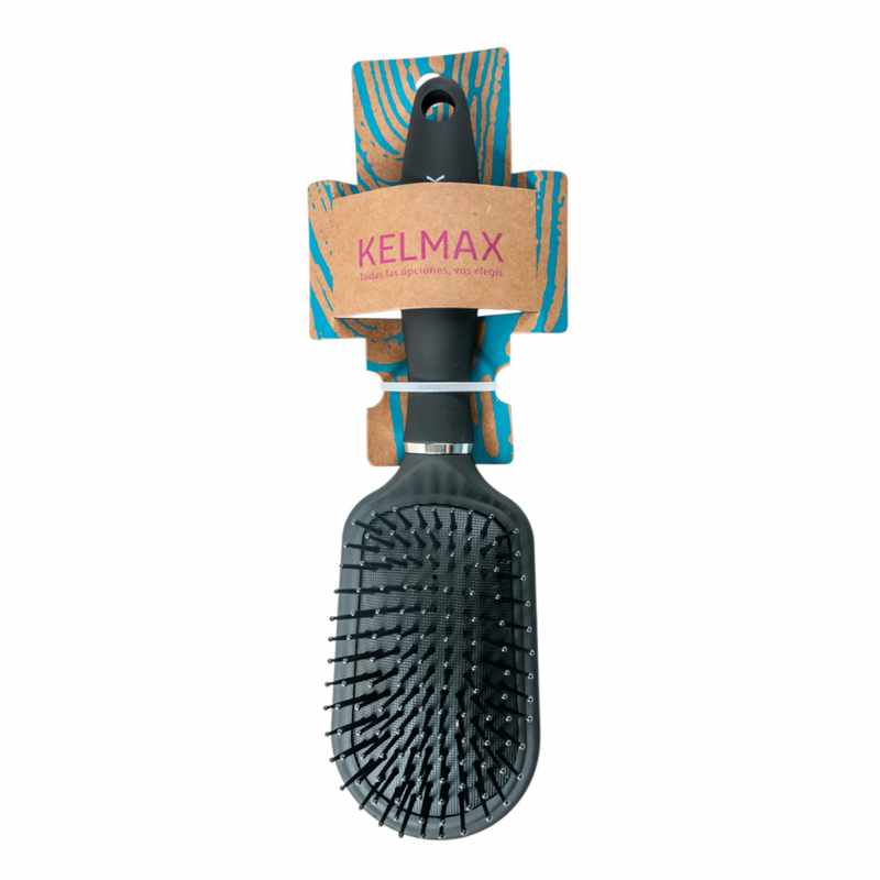 [HC0663] Cepillo para pelo NEGRO neumático, Kelmax