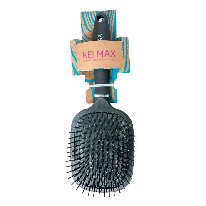 [HC0666] Cepillo para pelo NEGRO neumático, Kelmax