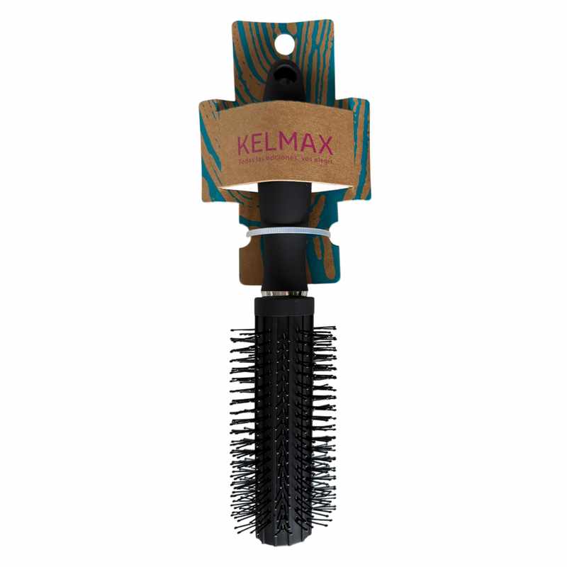 [HC0671] Cepillo para pelo NEGRO redondo, Kelmax