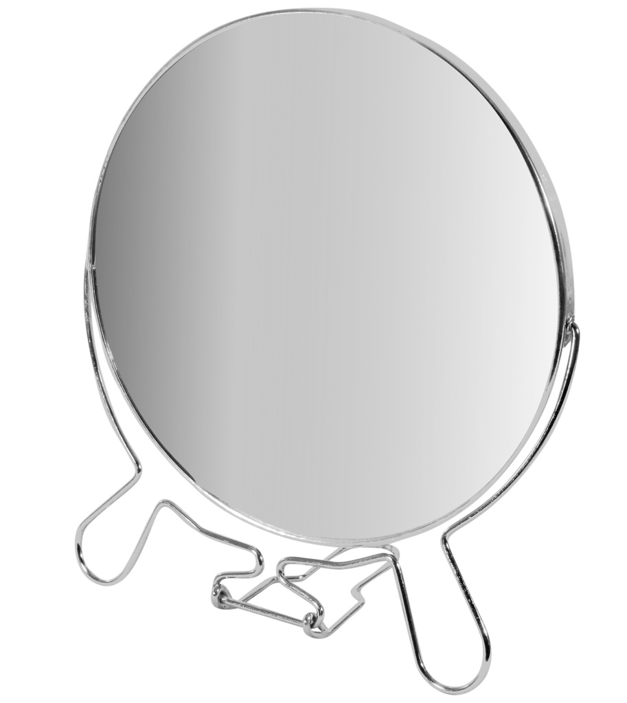 [HC0789] Espejo doble faz de metal 20cm, en caja