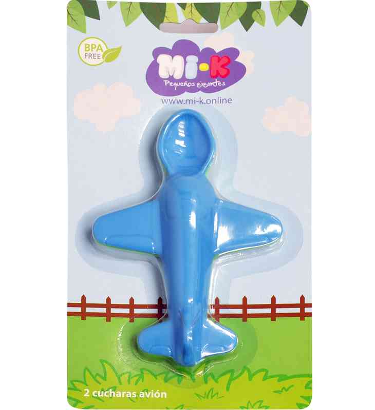[HC1000] Cubiertos infantiles de plástico x2, en blister, MI-K