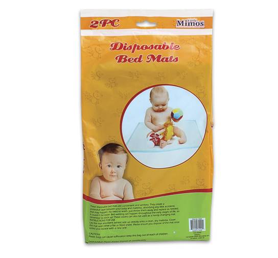 Protector de colchón descartable de nylon x2, en bolsa
