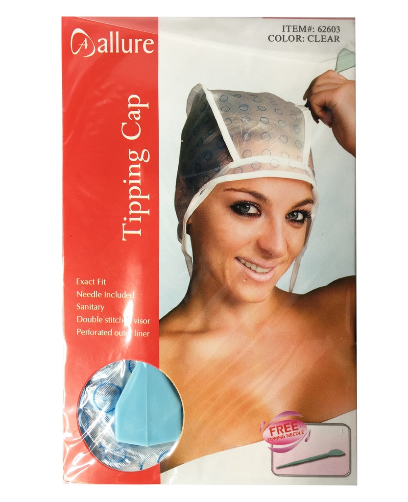 Gorra para claritos o mechas, con aguja, en bolsa PACKx12