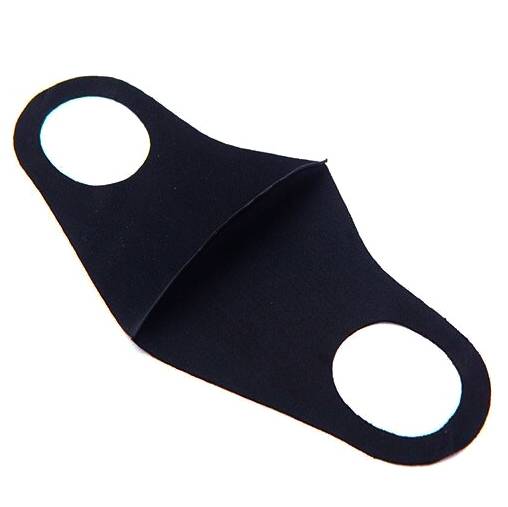 Tapabocas de tela, reutilizable, en bolsa NEGRO, PACK x20