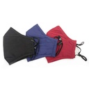Tapabocas de tela doble+ porta filtro, reutilizable, PACKx20