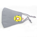 Tapabocas infantil de tela doble, reutilizable, PACKx20