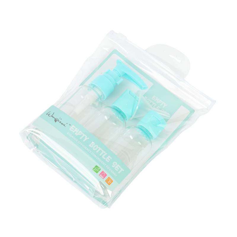 [HC1451] Frasco para viaje x3 en sobre de PVC, varios colores