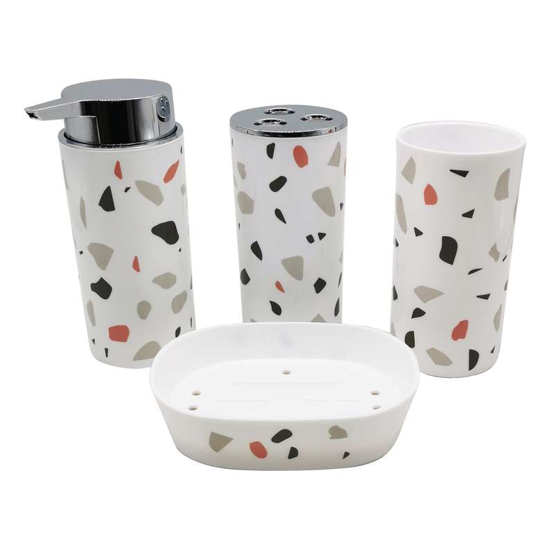 [HC1455C] Dispensador de jabón de plástico, con accesorios,en caja