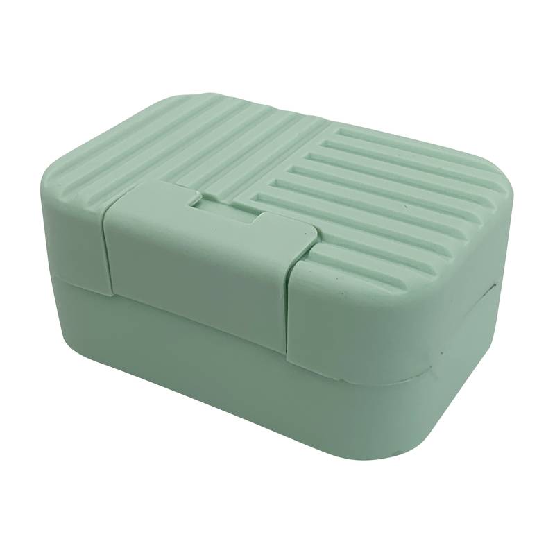 [HC1459] Jabonera de plástico con tapa, de viaje, en bolsa, varios colores