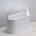 Organizador de cosméticos de plástico, espejo con luz, en caja