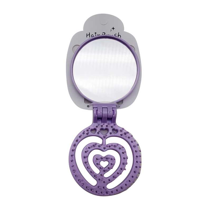 [HC1526] Cepillo con espejo, plegable, varios colores
