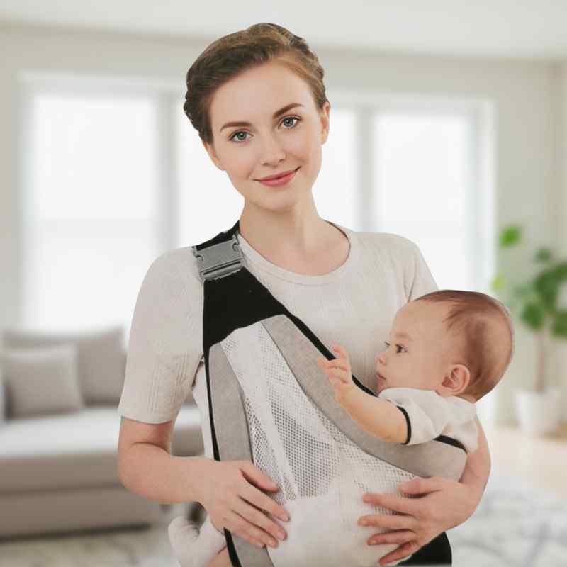[HC1553] Mochila porta bebé, sujetador para hombro, en caja