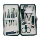 Set de manicuría, 12 piezas, en estuche