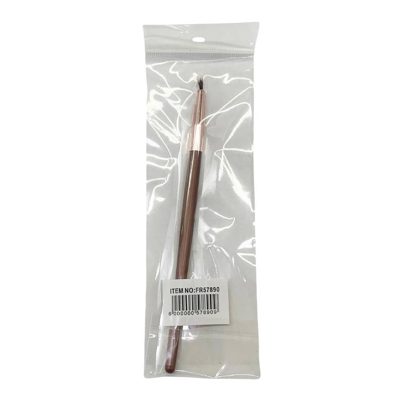 Pincel de maquillaje para iluminador, mango de madera, PACK x12