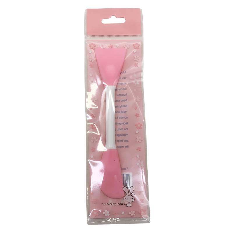Espátula aplicador de cosméticos doble, de silicona, en bolsa PACK x12 varios colores