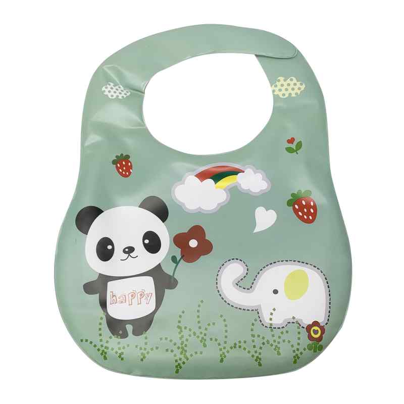[HC1611] Babero de PVC con diseño, varios colores, en bolsa