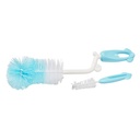 Cepillo limpia mamadera x2, en caja PVC, 2 colores MOMEASY