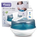 Esterilizador para 6 mamaderas para microondas (2´)con mamadera de 260ml, en caja MOMEASY