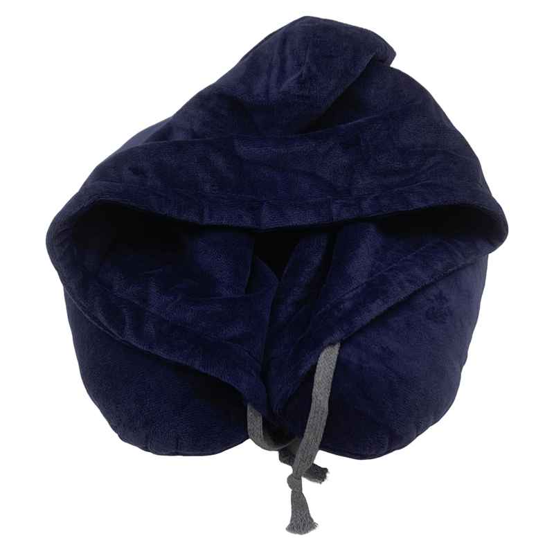 Almohada para viaje con capucha, varios colores